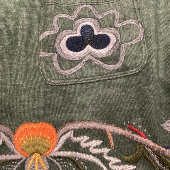 Ladies Open, shawl Collar, Embroidered, Hooded Cardigan - Picture 6 of 10